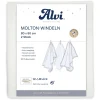 Alvi® Molton-Windeln 2er Pack Weiß 80 X 80 Cm 7