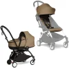 BABYZEN Kinderwagen YOYO2 0+ Black Mit Liegewanne Inkl. Textilset Toffee 7