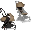 BABYZEN Kinderwagen YOYO2 0+ Black Mit Neugeborenenaufsatz Inkl. Textilset Toffee 5