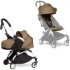 BABYZEN Kinderwagen YOYO2 0+ White Mit Neugeborenenaufsatz Inkl. Textilset Toffee 5