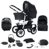 Bebebi Bellami | 3 In 1 Kombi Kinderwagen Set | Hartgummireifen Bellanero 5