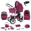 Bebebi Bellami | 4 In 1 Kinderwagen Komplettset | ISOFIX Basis | Hartgummireifen Bellamore 7