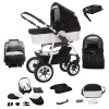 Bebebi Bellami | 4 In 1 Kinderwagen Komplettset | ISOFIX Basis | Luftreifen Bellamix 5