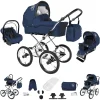 Bebebi Loving | 3 In 1 Kombi Kinderwagen Set | Nostalgie Kinderwagen Blue Ardent Peak 5