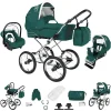 Bebebi Loving | 3 In 1 Kombi Kinderwagen Set | Nostalgie Kinderwagen Green Ardent 7