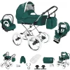 Bebebi Loving | 3 In 1 Kombi Kinderwagen Set | Nostalgie Kinderwagen Green Tender 7