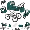 Bebebi Loving | 4 In 1 Kinderwagen Komplettset | ISOFIX Basis | Nostalgie Kinderwagen Green Ardent 7