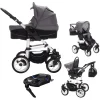 Bebebi Paris | 4 In 1 Kinderwagen Komplettset | ISOFIX Basis | Luftreifen Montmartre 5