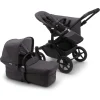 Bugaboo Kombikinderwagen Donkey 5 Mineral Mono Complete Black/Washed Black 5