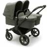 Bugaboo Zwillingswagen Donkey 5 Twin Complete Black/Forest Green 7