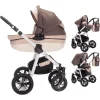 Friedrich Hugo Mandala | 3 In 1 Kombi Kinderwagen Set | Luftreifen Caffèlatte 5