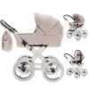 Friedrich Hugo Natureline | 3 In 1 Kombi Kinderwagen Set | Öko Nostalgie Kinderwagen Elisabeth Creme 5