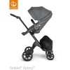 STOKKE® Kinderwagen Xplory® V6 Black/Black Mit Sportwagenaufsatz Black Melange 7